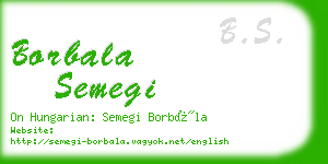 borbala semegi business card